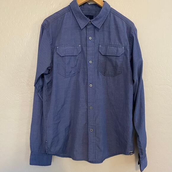 Prana Other - Prana Breathe Mens Button Up Shirt Size Medium Outdoors Hiking Roll Tab Sleeves
